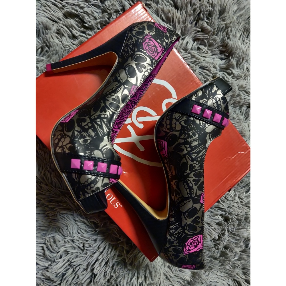 New Iron Fist Heels Studded Muerte Punk Princess